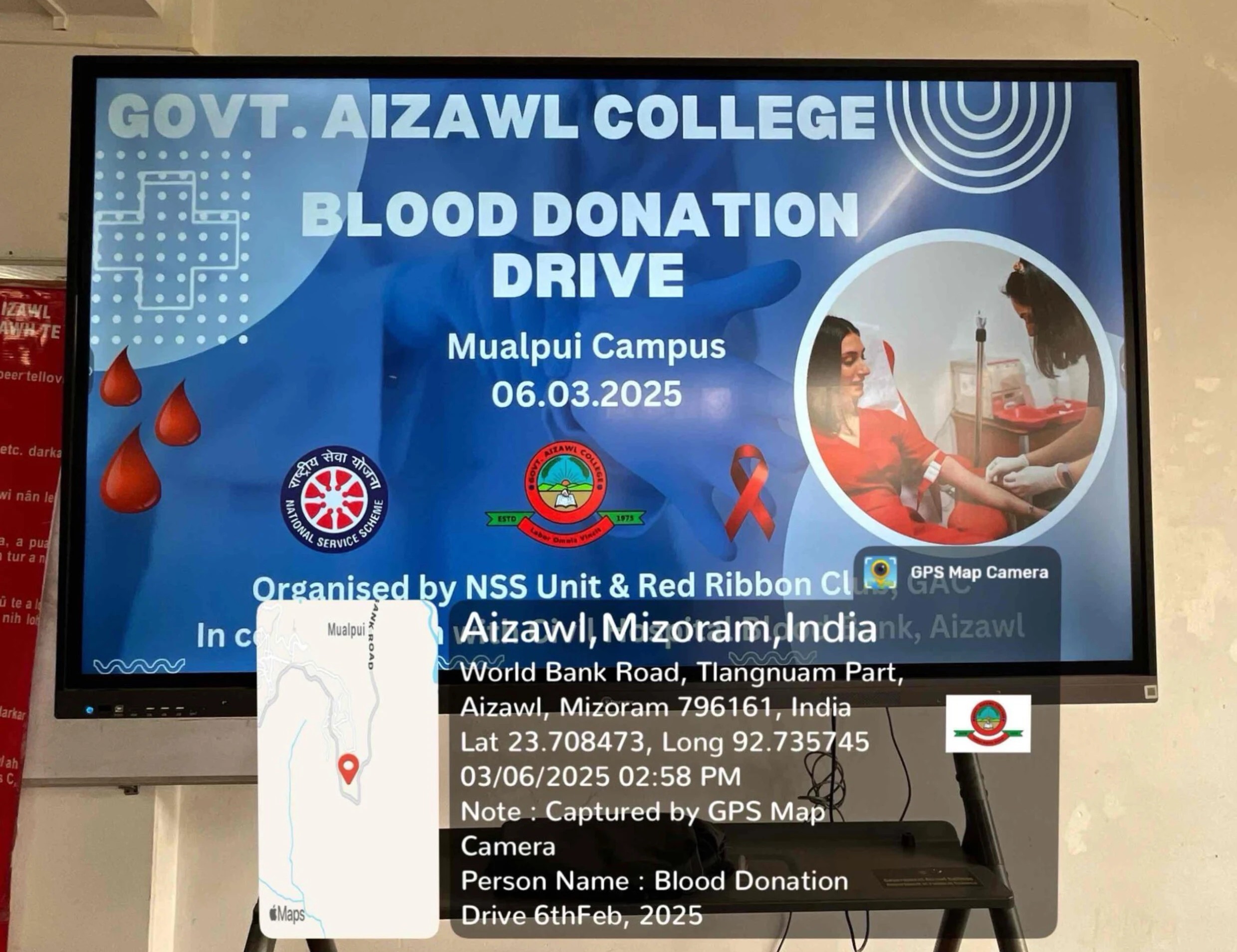 Blood Donation Drive: NSS & Red Ribbon Club