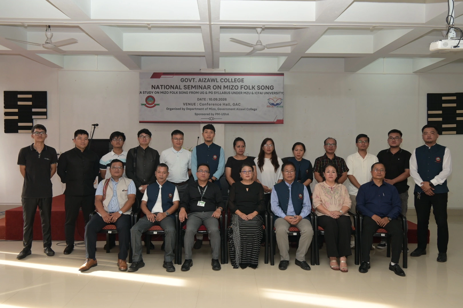 National Seminar on Mizo Folk Song Organised by Mizo Department & PM-USHA