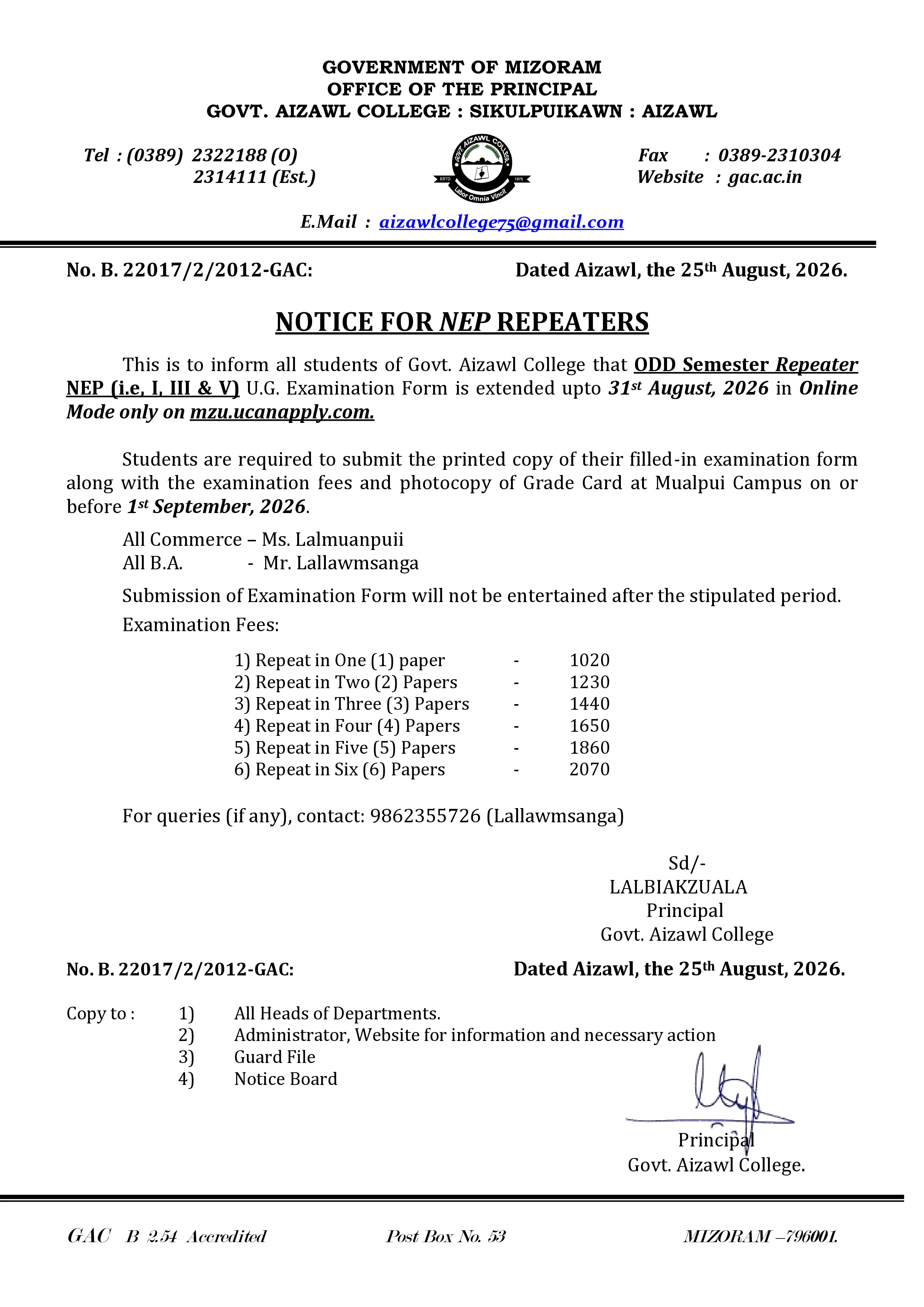 2026.08.25 Notice of Application Deadline Extension for NEP Repeaters