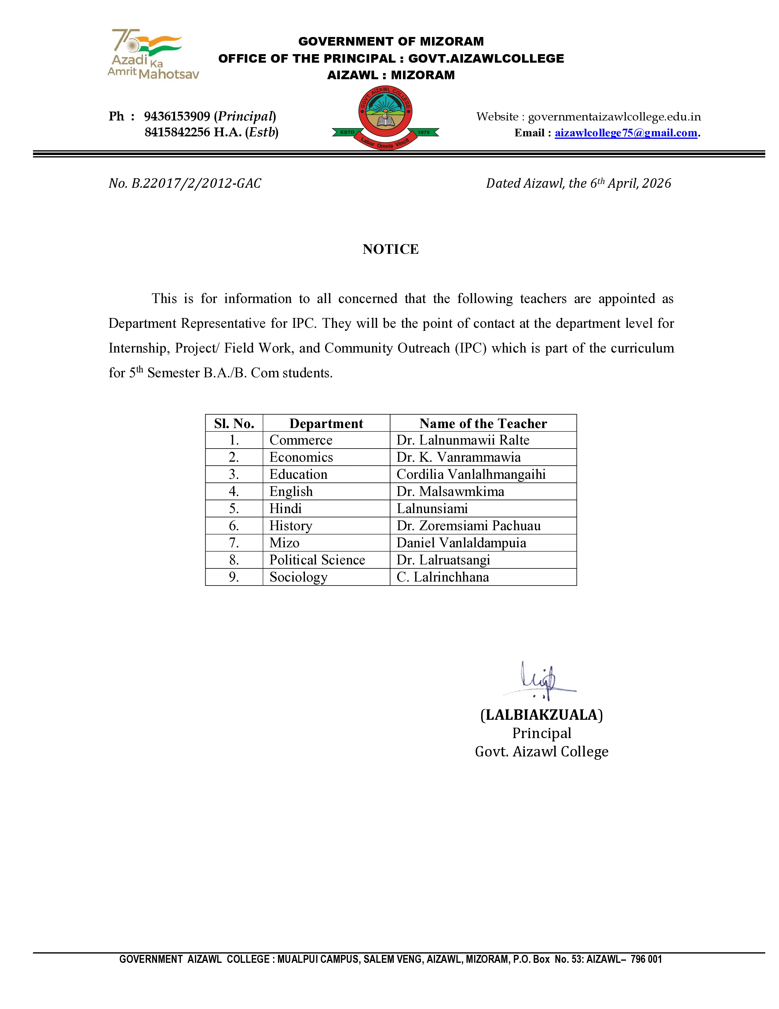 2026.04.06 IPC Department Contact Persons