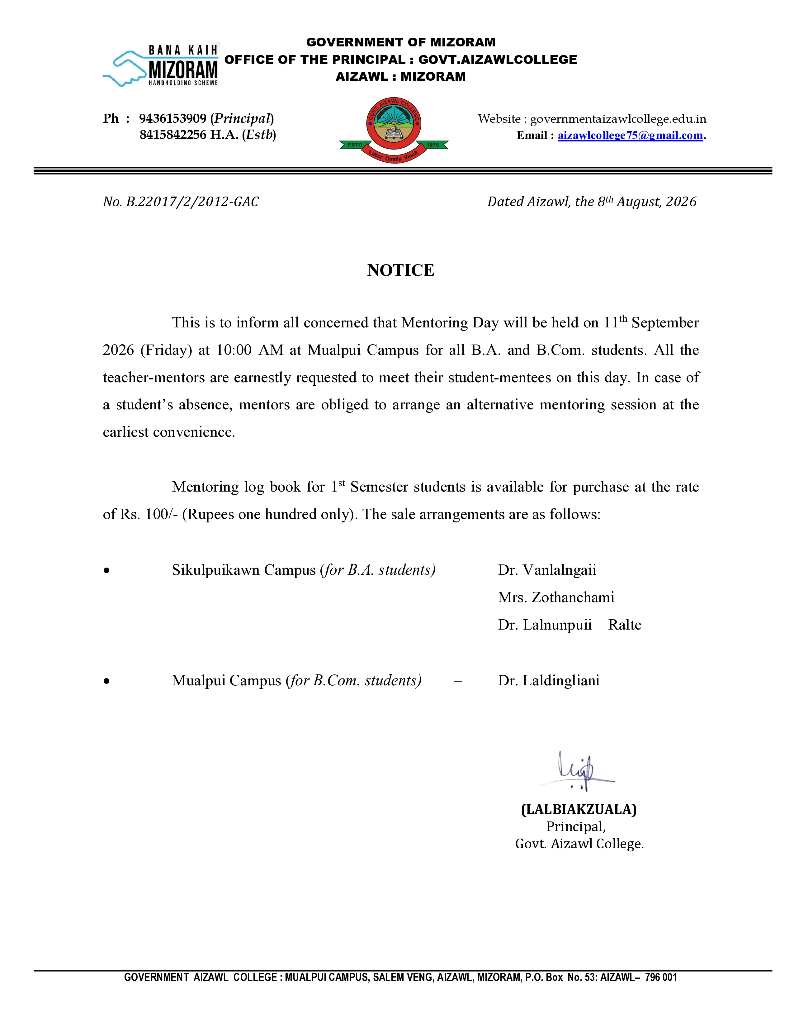 2026.08.08 Mentoring Day Notice