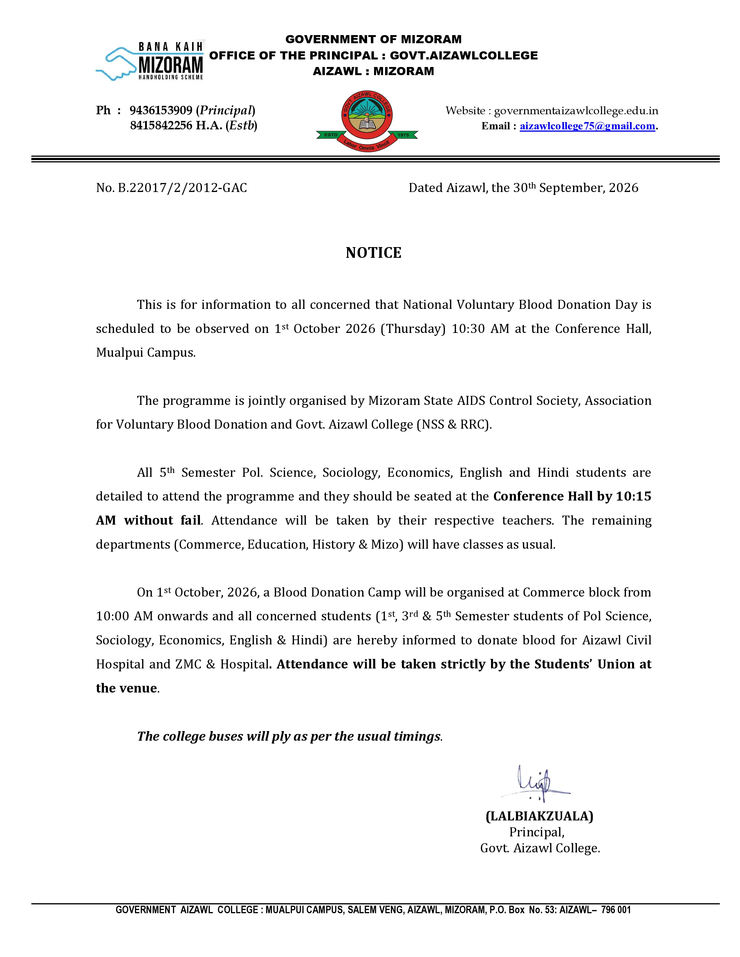 2026.09.30 Blood Donation Notice 2026.09.30 Blood Donation Notice