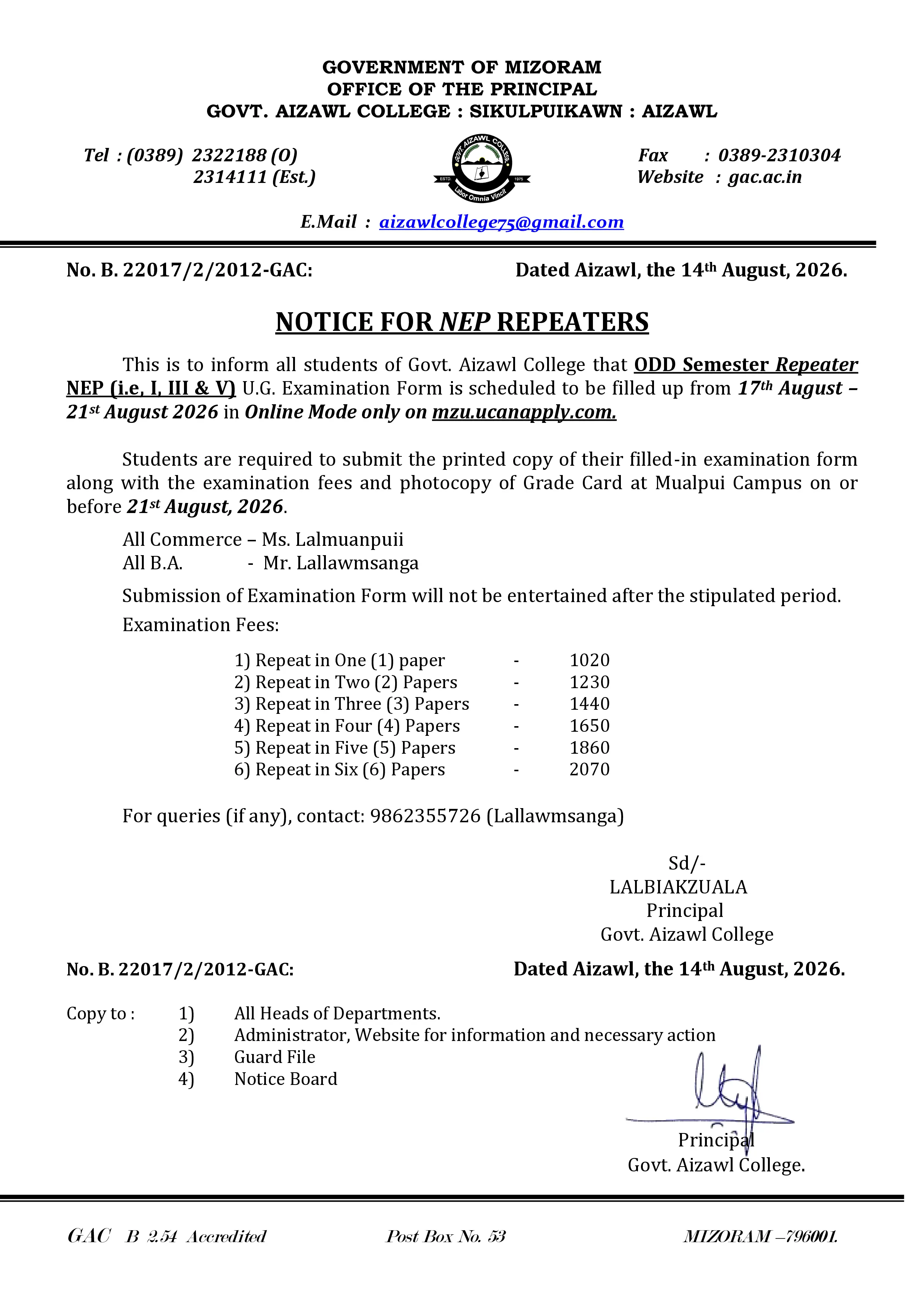 2026.08.014 Notice for NEP Repeaters
