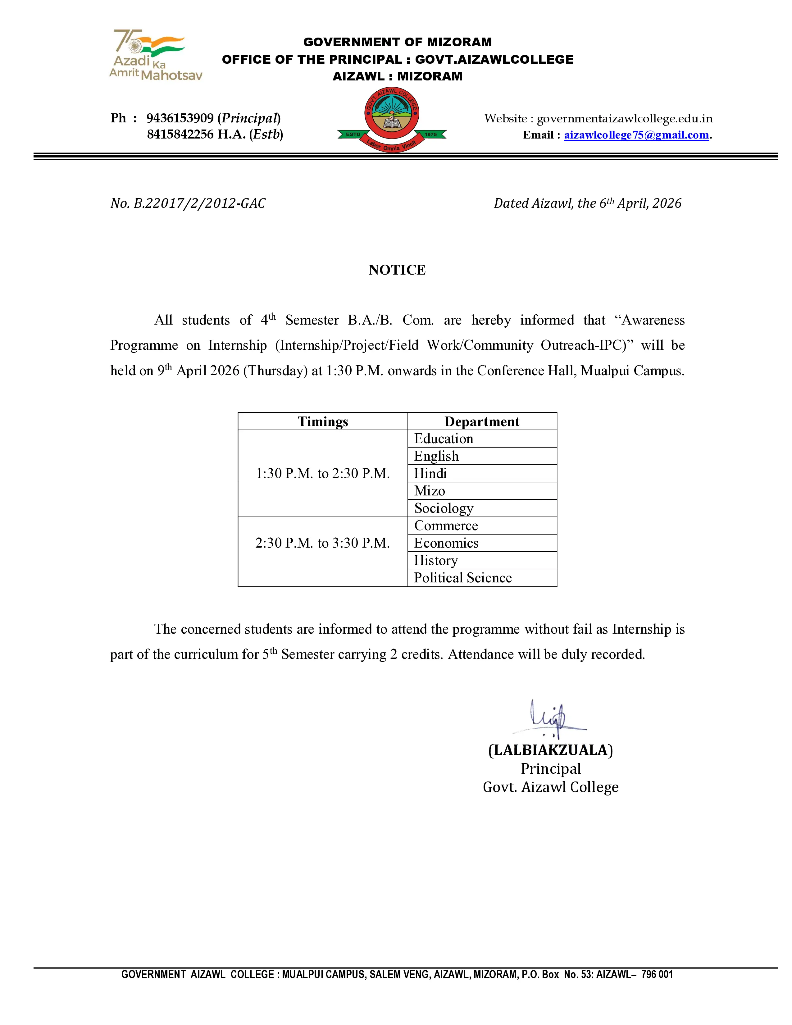 2026.04.06 IPC Notice for Sem IV Students