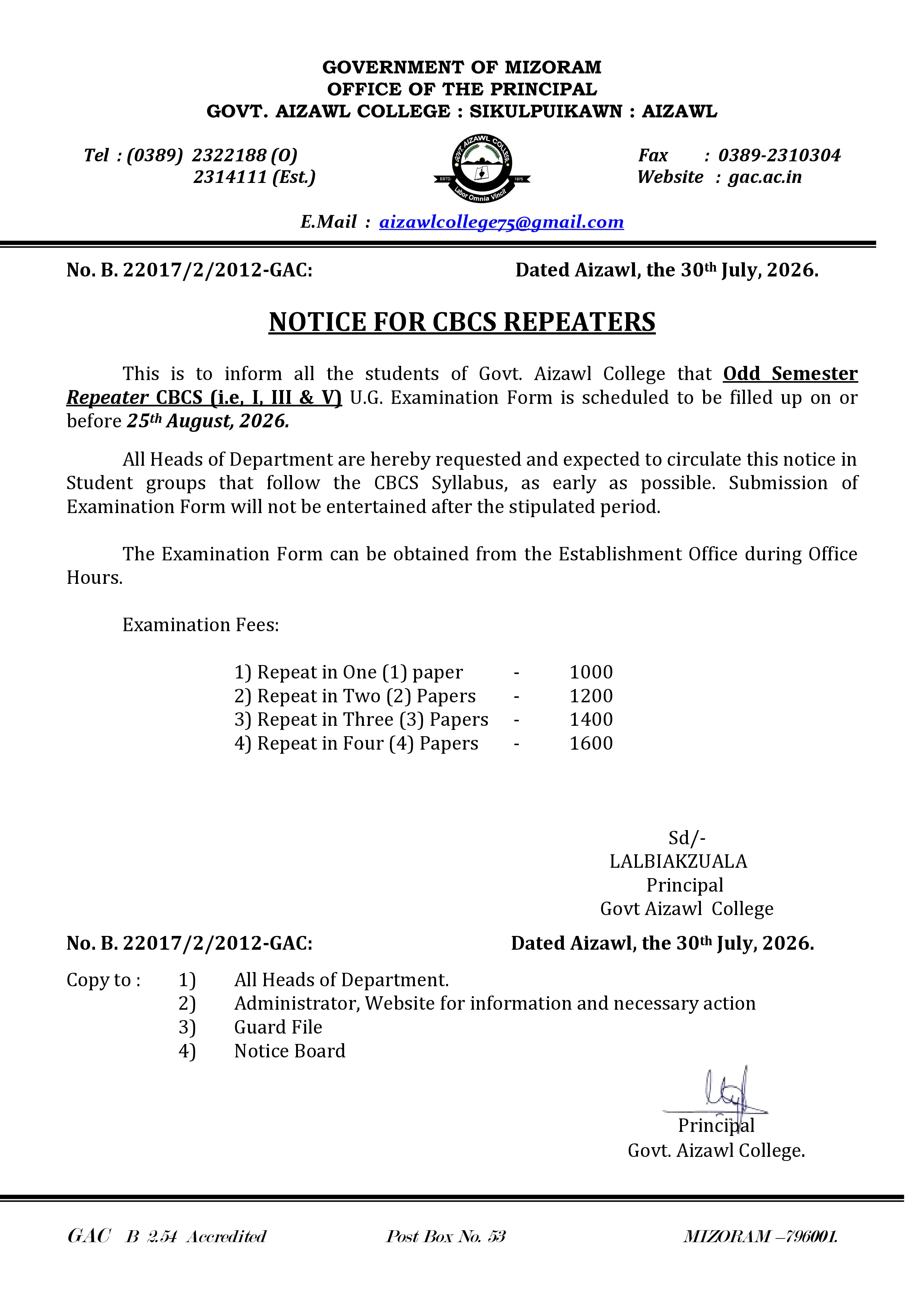 2026.07.30 Notice for CBCS Repeaters